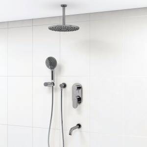 Душевой комплект Wasserkraft A175868 встраиваемый, с верхней душевой насадкой, лейкой и изливом, хром
