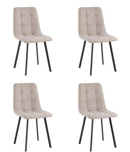 Набор из 4 стульев Stool Group Chilly OS-2011LUM-V seat Lum-31 beige DX4 lumos бежевый, рогожка
