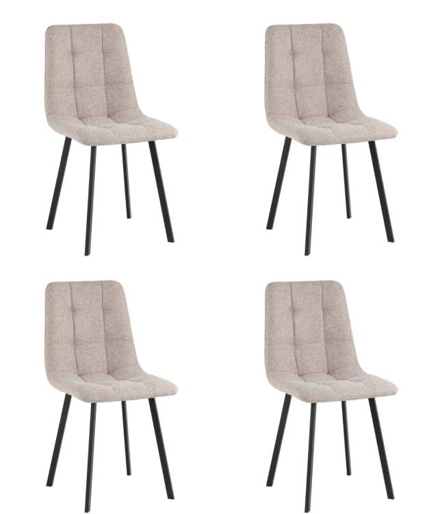 Набор из 4 стульев Stool Group Chilly OS-2011LUM-V seat Lum-31 beige DX4 lumos бежевый, рогожка