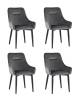 Набор из 4 стульев Stool Group Диана MC101-2 KD HLR-21 X4 серый