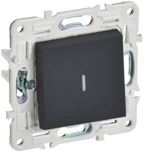 Выключатель 1-клавишный IEK Skandy SK-V10-1-10-K53 графит