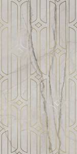 Декор Kerama Marazzi Ифран KMD3STA029BR серый светлый глянцевый обрезной 60x119.5