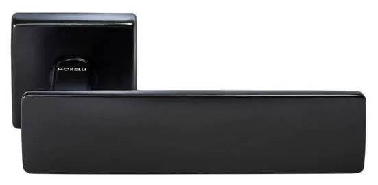 Дверная ручка Morelli SPACE S5 NERO черный толщина розетки - 7мм