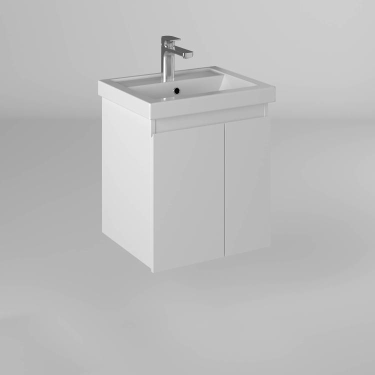Тумба под раковину Briz Бьелла 364 03-18050-06 00 БЕЛ, белый глянцевый, 50x40