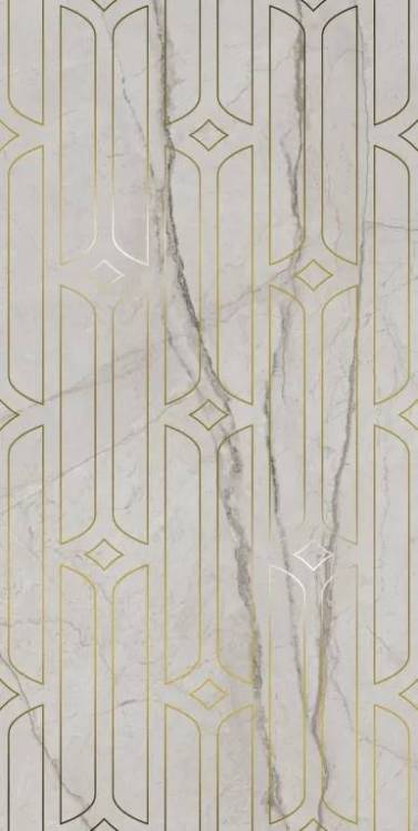 Декор Kerama Marazzi Ифран KMD3STA029BR серый светлый глянцевый обрезной 60x119.5
