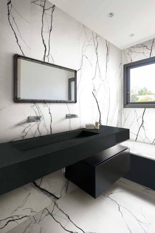 Floor Gres B&W Marble
