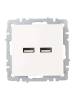 Розетка USB type A+A IEK Brite BR-U21-D31-K36 жемчуг фото 2