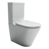 Унитаз-моноблок Ceramica Nova Highlight CN1802 безободковый, сиденье микролифт, белый