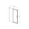 Душевая дверь в нишу Vincea Como-N VDS-4CN120CLB 1200x1950, профиль черный, стекло прозрачное фото 5