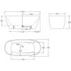 Акриловая ванна BelBagno BB72-1700-W0 170x78 фото 4