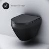 Унитаз подвесной AM.PM Spirit V2.0 FlashClean с микролифтом, черный матовый фото 11