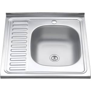 Мойка кухонная Melana 073 t R (*20) накладная прямоугольная 600x600x160мм