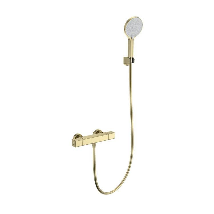 Смеситель для душа Wonzon & Woghand WW-B2016-A-BG термостатический, брашированное золото