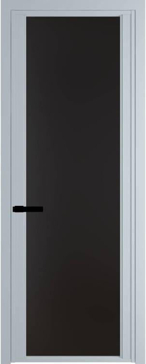 Межкомнатная дверь Profil Doors 2 AGP цвет профиля Серебро, стекло безопасное 6 мм монохром черный 600x2000
