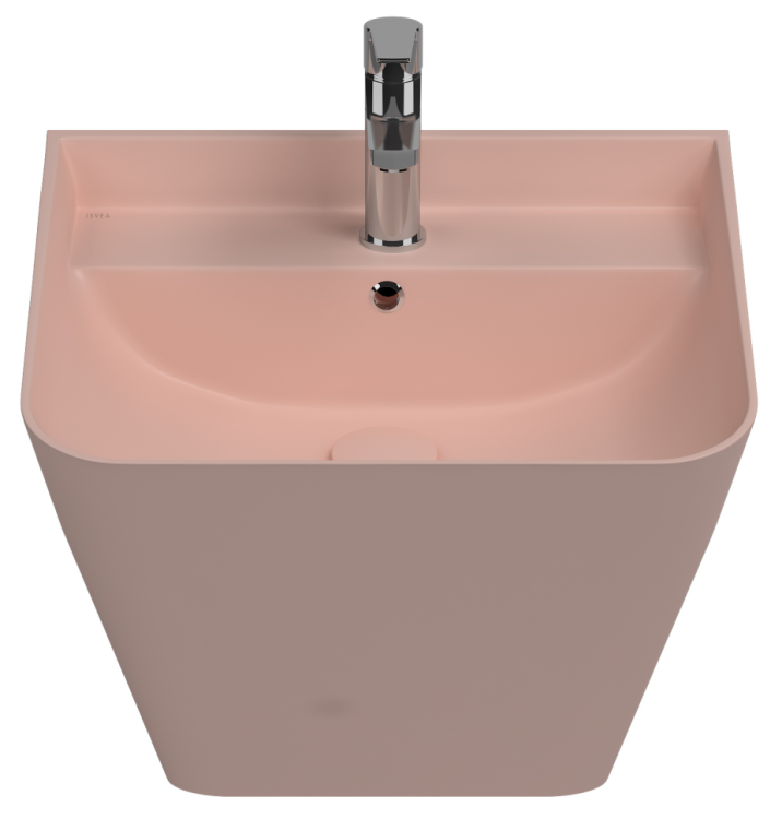 Раковина Isvea Sott'Aqua 10SQ37002SV-2S лососевый матовый, 50x42