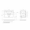 Тумба с раковиной Belbagno Vittoria VITTORIA-800-2C-SO-GO-P 80x45x57 Grigio Opaco подвесная с двумя выкатными ящиками фото 6