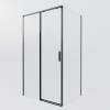 Душевой уголок Vincea Soft 2 VSR-3SO29010CLB профиль черный, стекло прозрачное, 100x90x200 фото 3