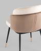 Набор из 2 стульев Stool Group Пенелопа FDC8054 FUT-51 + FUT-52 X2 бежевый, коричневый, велюр фото 9
