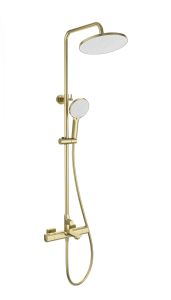 Душевая стойка Wonzon & Woghand WW-C3011-A-BG с термостатом, золото