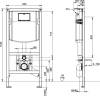 Комплект  Унитаз подвесной Villeroy&Boch Subway 2.0 5614R201 alpin + Система инсталляции для унитазов Villeroy&Boch 9224 6100 + Кнопка смыва Ville фото 11