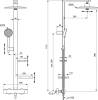 Душевая стойка Ideal Standard Alu+ BD583RO с термостатом, Rose фото 3