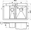 Мойка кухонная Zorg Inox R 5178-2-R фото 2