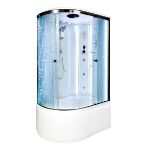 Душевая кабина AvaCan EM4512RLED+GM с подсветкой и гидромассажем, 120x80x220