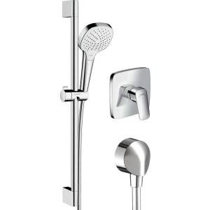 Душевой комплект Hansgrohe Logis 71605000 смеситель + Душевой гарнитур + Шланговое подключение