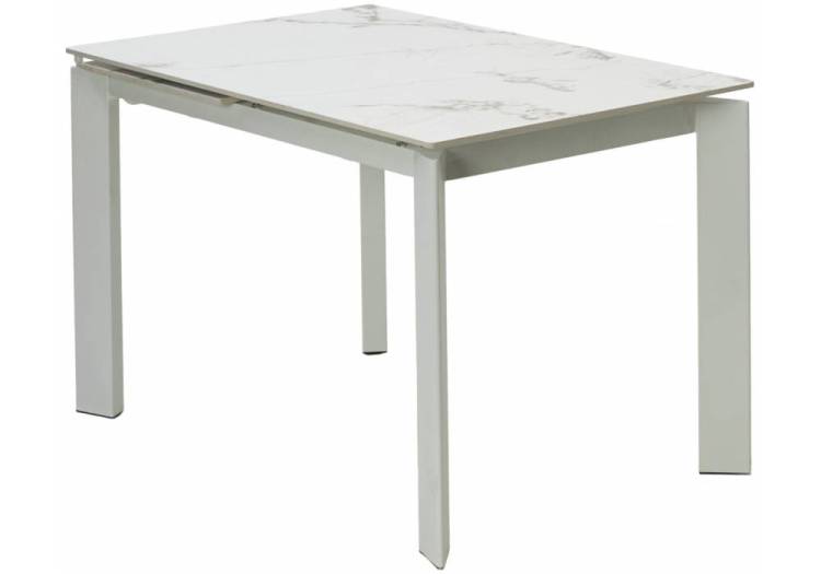 Стол Woodville Corner 593874 gloss golden jade solid ceramic/white 120(170)x80x76