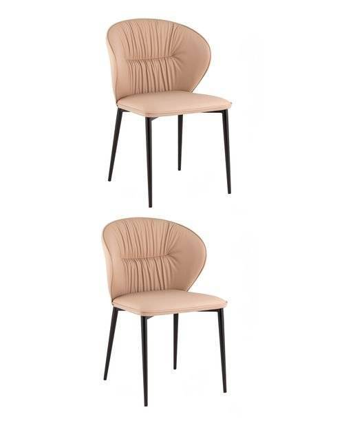 Набор из 2 стульев Stool Group Deia DC1151P S301-85 bl.l X2 кремовый, экокожа