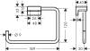 Полотенцедержатель Hansgrohe AddStoris 41754670 матовый черный фото 2