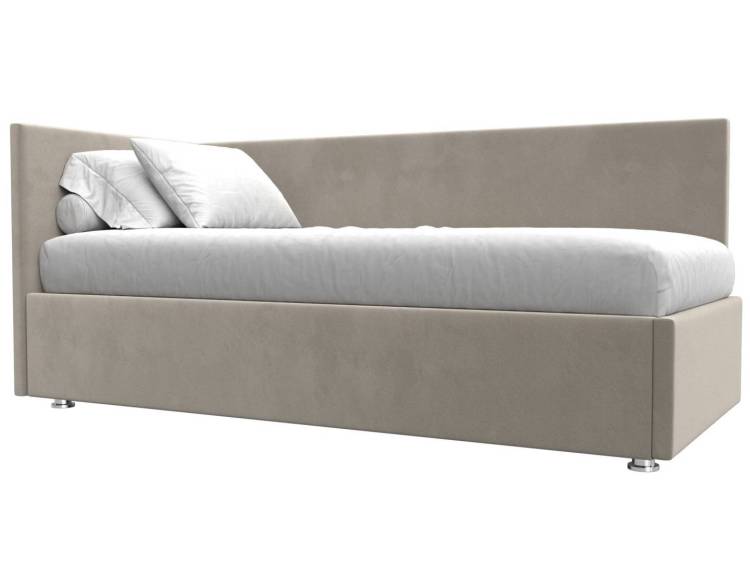 Кровать Лига Диванов Лига-039 122066L бежевый левая 90x200