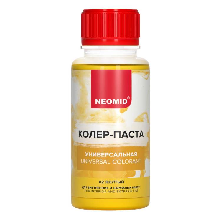 Колер-паста универсальная Neomid 02 Желтый 100 мл