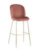 Набор из 2 барных стульев Stool Group Beetle 8329C PINK X2 пудровый со спинкой фото 2