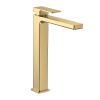 Смеситель для раковины AQUAme Savona AQM6814BG высокий, золото шлифованное