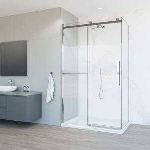 Душевой уголок Vincea Como Soft VSR-1CS1011CL 1100x1000, хром, стекло прозрачное