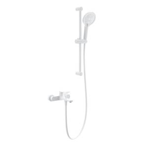 Смеситель для ванны Wonzon & Woghand WW-C2036-MW с душевым гарнитуром, белый матовый