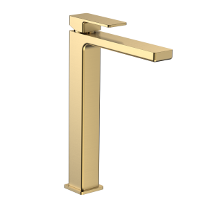 Смеситель для раковины AQUAme Savona AQM6814BG высокий, золото шлифованное