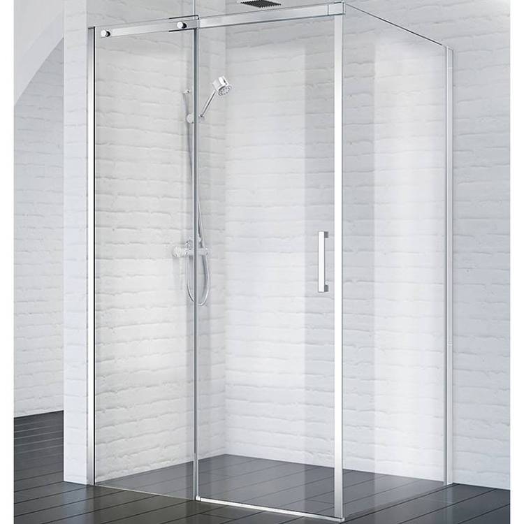 Душевой уголок BelBagno Acqua ACQUA-AH-1-130/100-C-Cr профиль хром, стекло прозрачное, 130x100