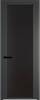 Межкомнатная дверь Profil Doors 2 AGP цвет профиля Серая ночь, стекло безопасное 6 мм монохром черный 600x2000