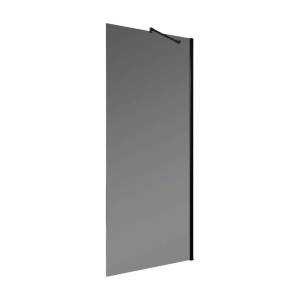 Душевая перегородка MaybahGlass MGD-686-6ш 119x195, стекло графит матовый 8 мм, профиль черный