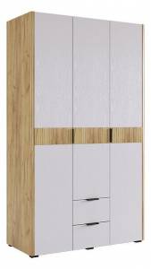 Шкаф платяной Mebelson Адам MSA-04.2563 дуб крафт золотой/белое дерево