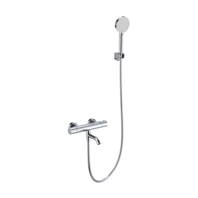 Смеситель для ванны Wonzon & Woghand WW-B3029-A1-CR термостатический, с душевым гарнитуром, хром