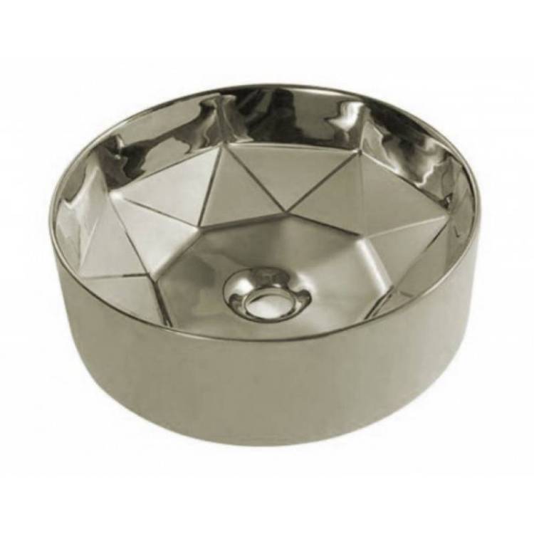 Раковина Armadi Art NeoArt 865 Грань 40 см, серебро