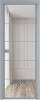 Межкомнатная дверь Profil Doors 5 AX цвет профиля Серебро, стекло безопасное 6 мм ромб белый 600x2000