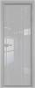 Межкомнатная дверь Profil Doors 1 AV цвет профиля Серебро, стекло безопасное 6 мм страйп 700x2000