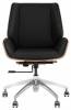 Кресло компьютерное Stool Group TopChairs Crown SN A312-A 8383-29 walnut back черный фото 2