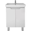 Тумба с раковиной Dreja Q Plus (D) 55 с опорами, белый глянец