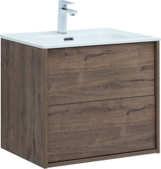 Тумба для комплекта Aquanet Lino 60 дуб веллингтон, для раковины Flat 60