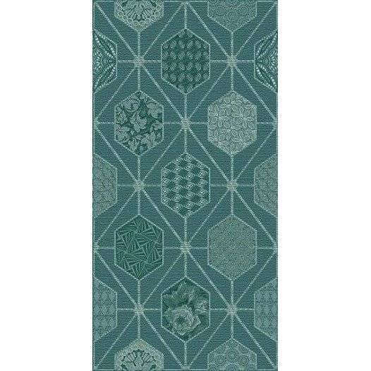 Декор Azori Devore 587162001 Indigo Geometria 31.5x63